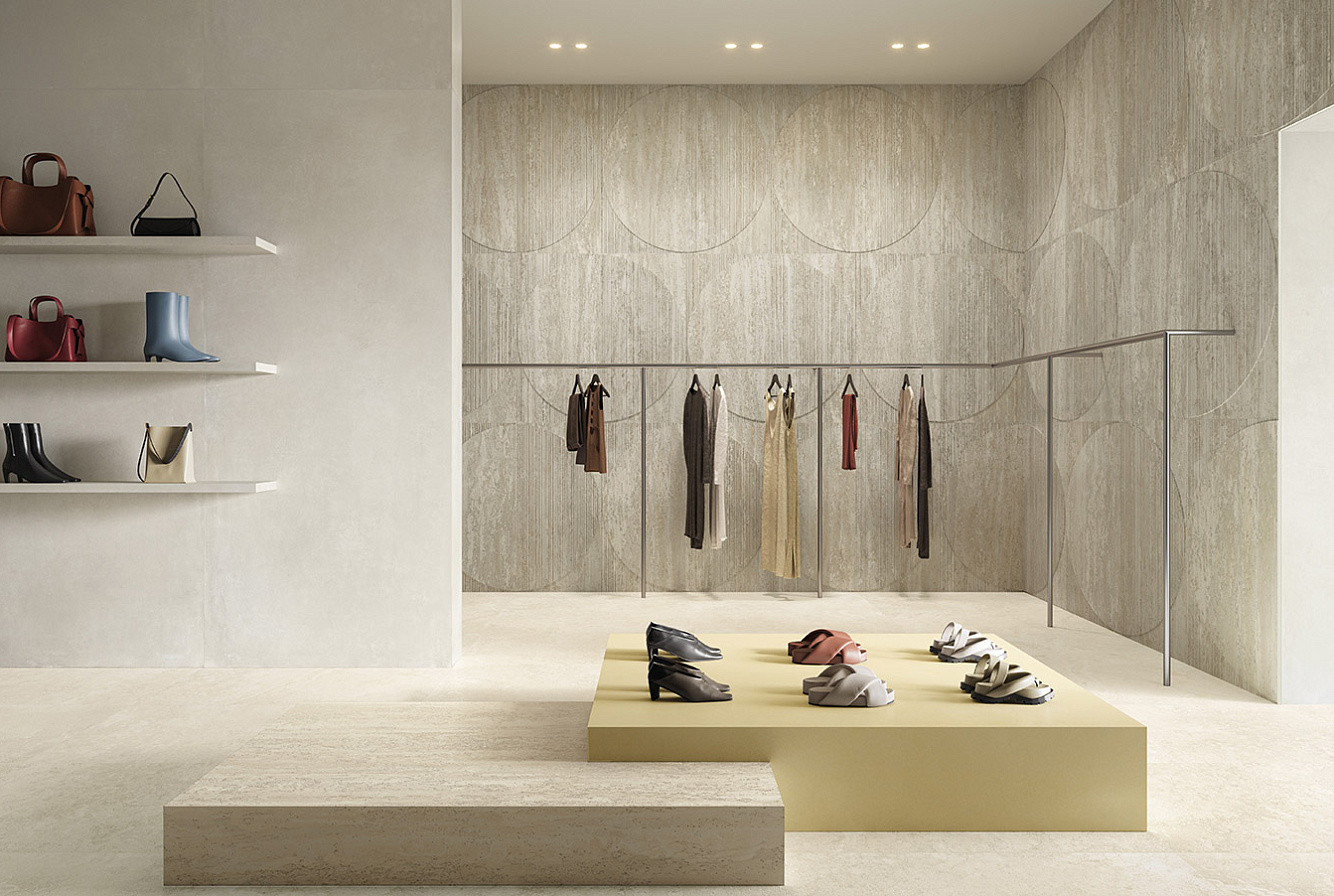 I TRAVERTINI BIANCO VEIN CUT / BIANCO CROSS CUT / GRIGIO DECORO RADIO 3D